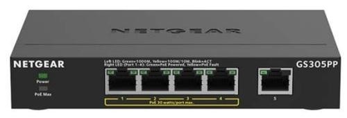 Netgear GS305PP Unmanaged Gigabit Ethernet (10/100/1000) Power over Ethernet (PoE) Black image 2