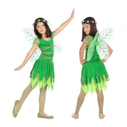 Bigbuy Carnival Маскарадные костюмы для детей Волшебница весенняя Зеленый (2 pcs) image 2