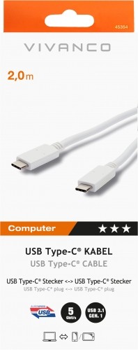 Vivanco kaabel USB-C - USB-C 2m EMark (45354) image 2