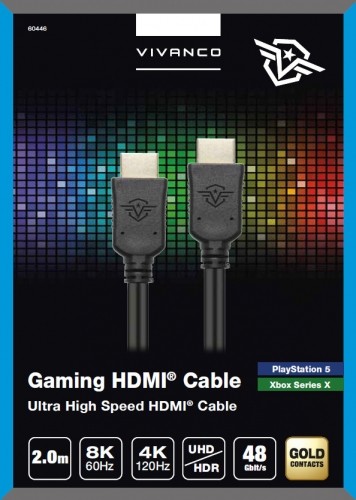 Vivanco кабель Gaming HDMI - HDMI 2.1 2 м (60446) image 2