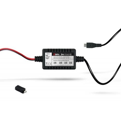 Xblitz R4 POWER power adapter/inverter Indoor 10 W Black, Red image 2