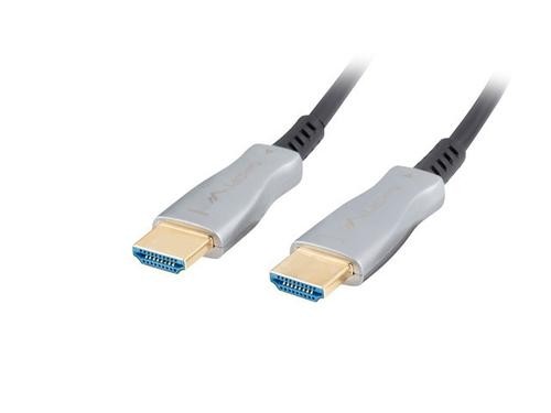 Lanberg CA-HDMI-20FB-1000-BK HDMI cable 100 m HDMI Type A (Standard) Black, Silver image 2