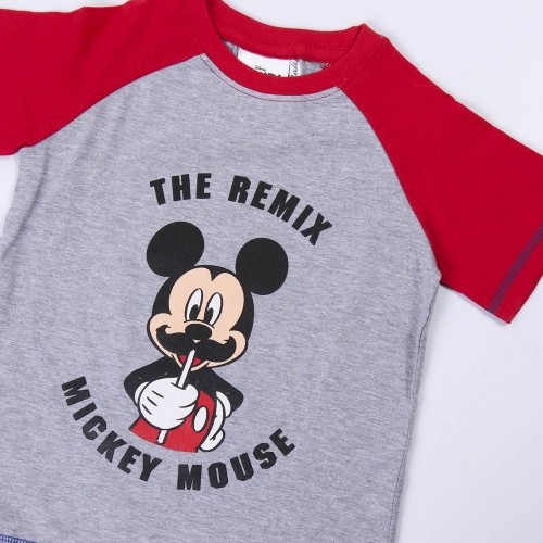 Vasaras pidžamu zēniem Mickey Mouse Sarkans Pelēks image 2