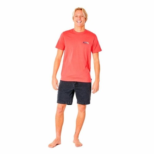 Vīriešu Krekls ar Īsām Piedurknēm Rip Curl Revival Inverted  M Laša krāsas image 2