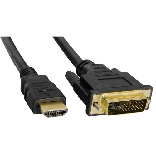 Akyga AK-AV-11 video cable adapter 1.8 m HDMI Type A (Standard) DVI-D Black image 2