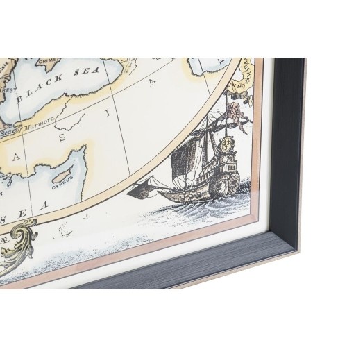 Glezna DKD Home Decor Pasaules Karte (83,5 x 3 x 63,5 cm) image 2