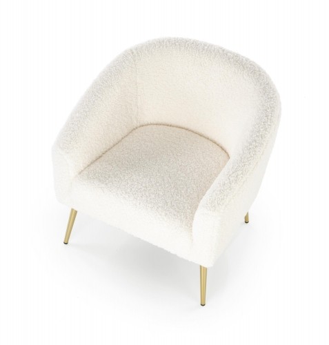 Halmar GRIFON leisure armchair cream / gold image 2