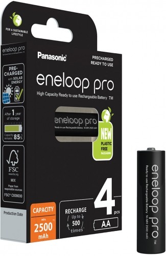 Panasonic Batteries Panasonic eneloop rechargeable battery Pro AA 2500 4BP image 2