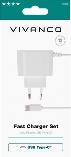 Vivanco charger USB-C 2,4A 12W 1m (62258) image 2