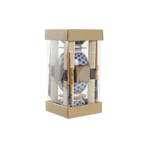 Набор для суши DKD Home Decor Синий Бамбук Керамика (14,5 x 14,5 x 31 cm) image 2