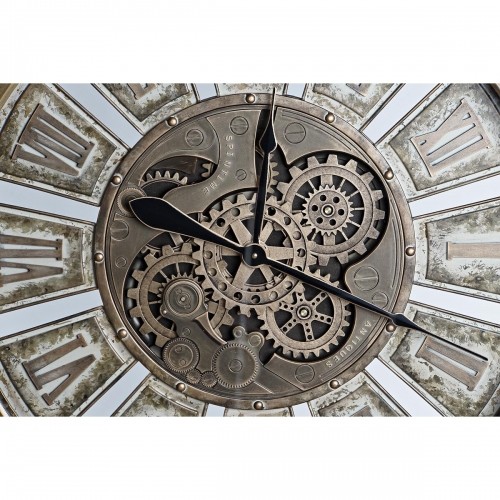 Настенное часы DKD Home Decor Шестерни Позолоченный Железо (72 x 8,5 x 72 cm) image 2