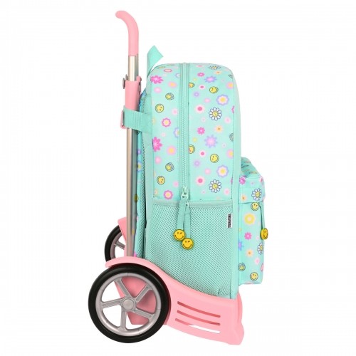 Школьный рюкзак с колесиками Smiley Summer fun бирюзовый (32 x 43 x 14 cm) image 2