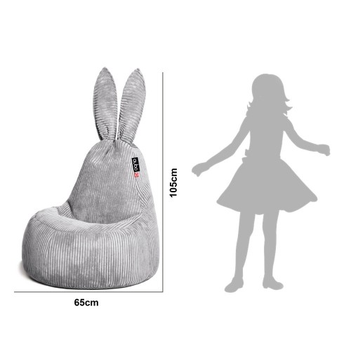 Qubo™ Mommy Rabbit Track FEEL FIT пуф (кресло-мешок) image 2