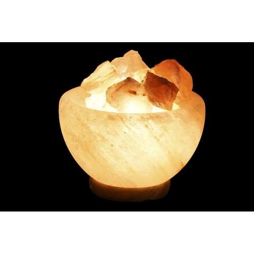 Luminous Decoration DKD Home Decor Соль 15W Оранжевый Камень древесина акации 220 V Араб (15 x 15 x 12 cm) image 2