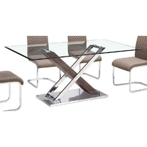 Вспомогательный стол DKD Home Decor Стеклянный Сталь (120 x 40 x 75 cm) image 2