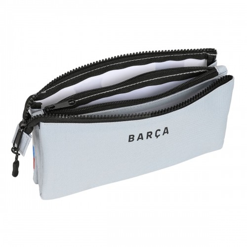 Тройной пенал F.C. Barcelona Серый (22 x 12 x 3 cm) image 2