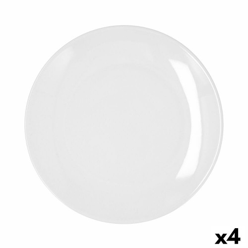 Плоская тарелка Bidasoa Glacial Coupe Keramika Balts (27 cm) (Pack 4x) image 2