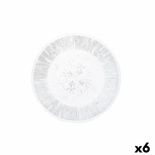 Плоская тарелка Quid Lonja Прозрачный Cтекло (Ø 21 cm) (Pack 6x) image 2