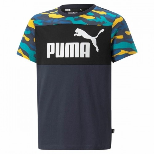 Krekls ar Īsām Piedurknēm Bērniem Puma Essentials+ Melns Kamuflāža Zēni image 2