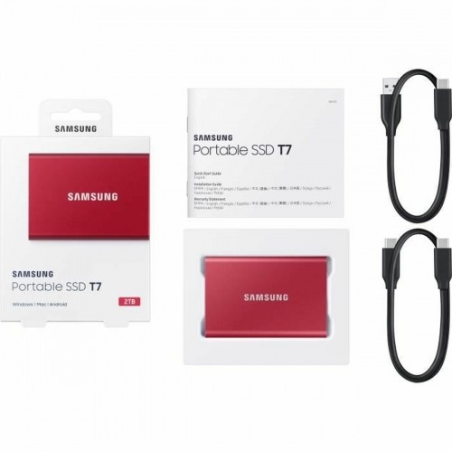Ārējais cietais disks Samsung Portable SSD T7 2 TB SSD image 2