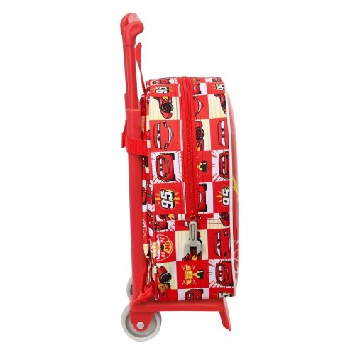 Школьный рюкзак с колесиками Cars Let's race Красный Белый (22 x 27 x 10 cm) image 2