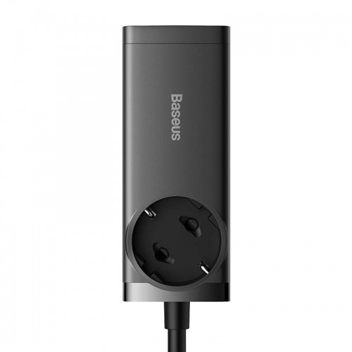 Baseus GaN3 Pro wall charger | powerstrip 2xUSB + 2xUSB-C + AC, 100W (black) image 2