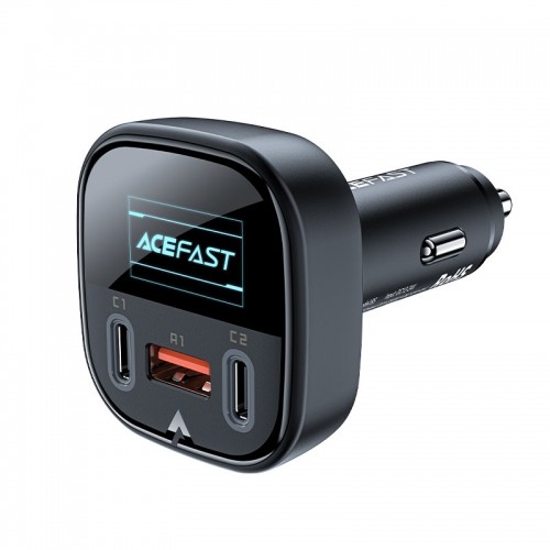 Acefast car charger 101W 2x USB Type C | USB, PPS, Power Delivery, Quick Charge 4.0, AFC, FCP black (B5) image 2