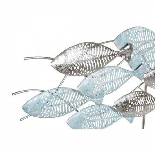 Декоративная фигура DKD Home Decor Серебристый Синий Позолоченный Металл Спирали Средиземноморье (65,4 x 9 x 39,5 cm) (2 штук) image 2