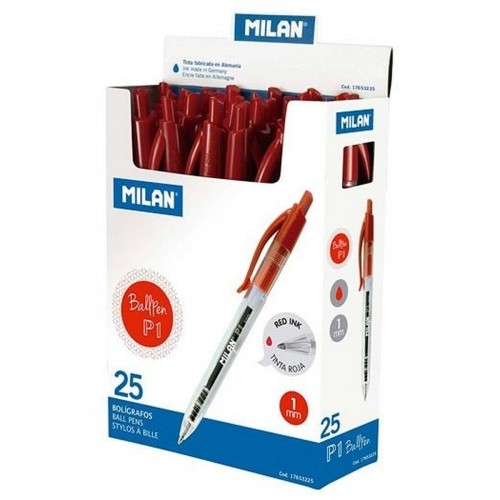 Ручка Milan P1 Красный 1 mm (25 штук) image 2