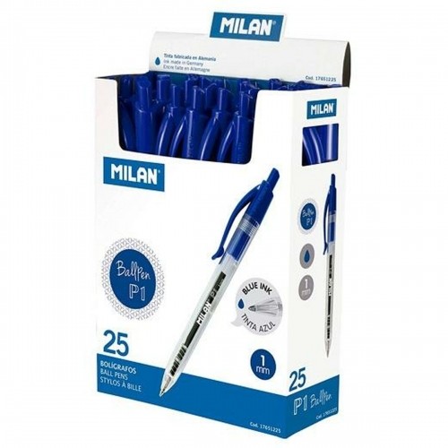 Ручка Milan P1 Синий 1 mm (25 штук) image 2