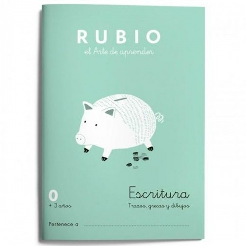 Writing and calligraphy notebook Rubio Nº0 Spāņu 20 Loksnes 10 gb. image 2