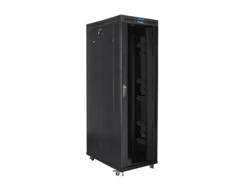 Lanberg Installation cabinet rack 19 42U 800x1200 black, glass door LCD (Flat pack) image 2