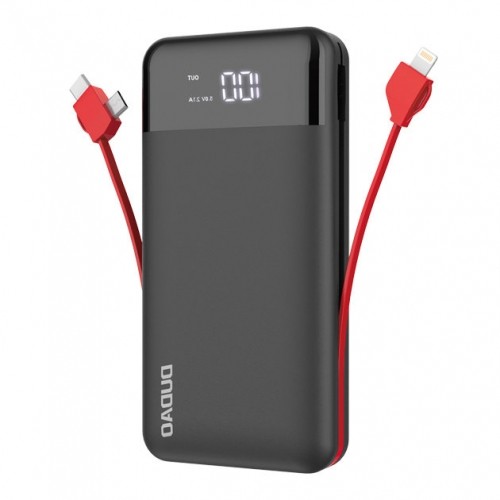 Dudao K1Pro powerbank 20000mAh with built-in cables black (K1Pro-black) image 2