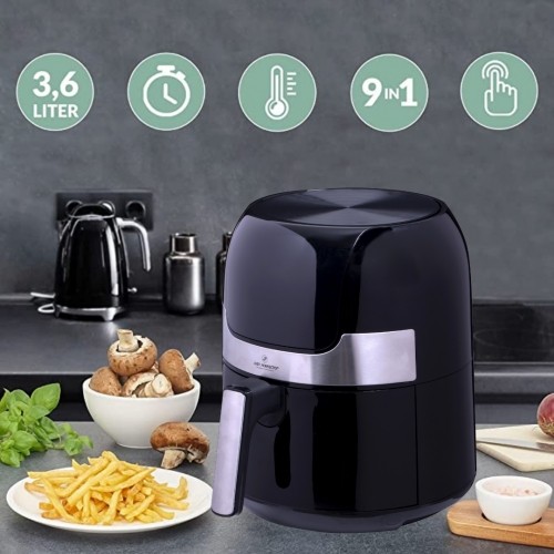 Just Perfecto JL-22: 1400W Airfryer LED Touch Screen Hot Air Fryer With Grill Plate - 3.5L image 2