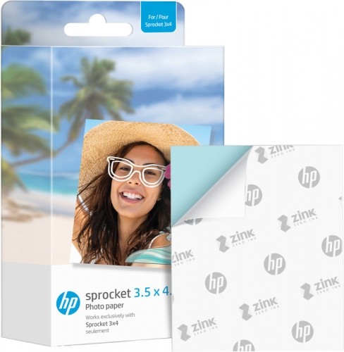 HP photo paper Sprocket Zink 8.9x10.8cm 50 sheets image 2