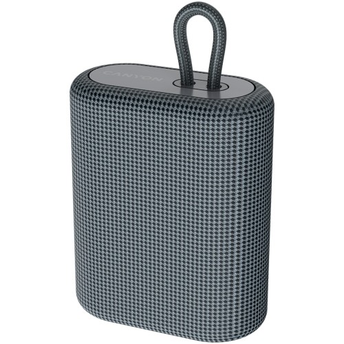 Canyon BSP-4 Bluetooth Speaker, BT V5.0, BLUETRUM AB5365A, TF card support, Type-C USB port, 1200mAh polymer battery, Dark grey, cable length 0.42m, 114*93*51mm, 0.29kg image 2