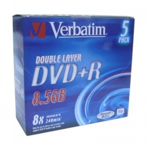 DVD-R Verbatim    8,5 GB 8x 5 pcs 5 gb. 8,5 GB 8x image 2