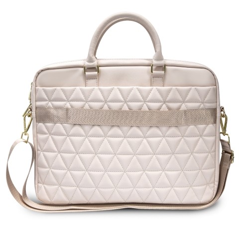 Guess bag for laptop GUCB15QLPK 15" pink Quilted image 2
