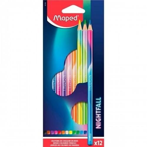 Цветные карандаши Maped Nightfall Разноцветный 12 Предметы (12 штук) image 2