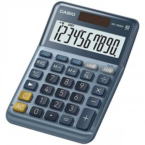 Kalkulators Casio MS-100EM Zils (10 gb.) image 2