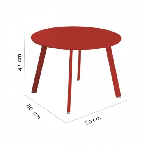 Bigbuy Home Вспомогательный стол Marzia 60 x 60 x 42 cm Красный Сталь image 2