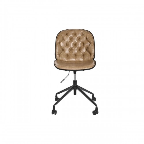 Biroja krēsls DKD Home Decor 47,5 x 57,5 x 83 cm Gaiši brūns polipropilēns image 2