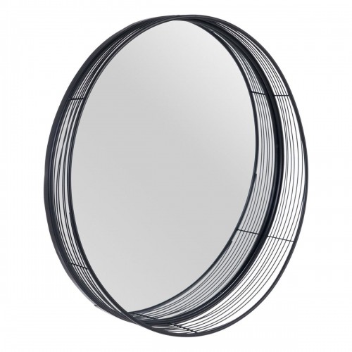 Bigbuy Home Sienas spogulis 81 x 15,5 x 81 cm Melns Metāls image 2