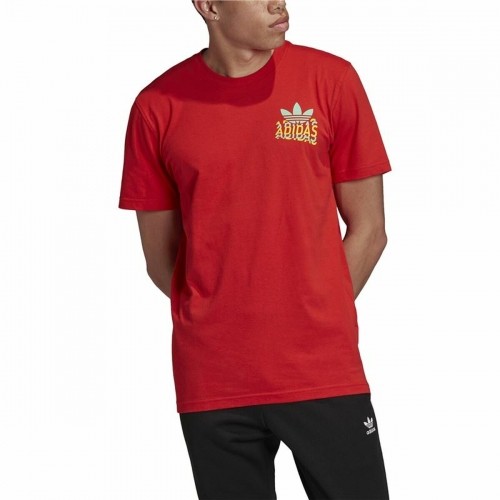 Vīriešu Krekls ar Īsām Piedurknēm Adidas Multifade  Sarkans image 2
