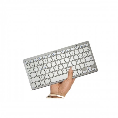 Беспроводная клавиатура Nilox NXKB01S Испанская Qwerty Белый image 2