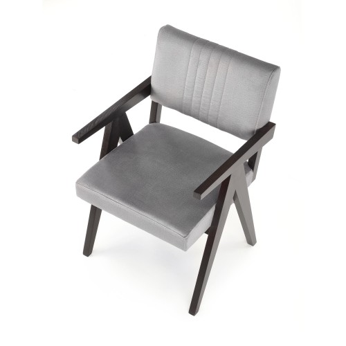 Halmar MEMORY chair, ebony / grey Monolith 85 image 2