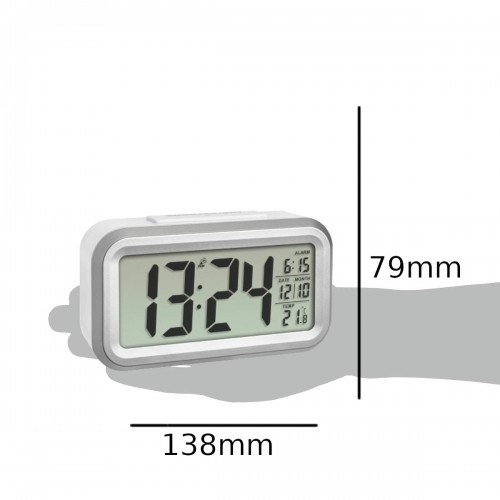 Bigbuy Home Часы-будильник Белый (Пересмотрено A) image 2
