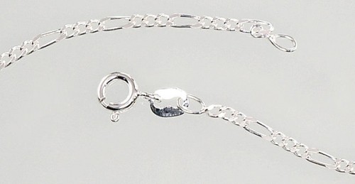 Sudraba ķēdīte Figaro 2 mm, dimantu apstrādājums #2400054, Sudrabs 925°, garums: 55 cm, 5.3 gr. image 2
