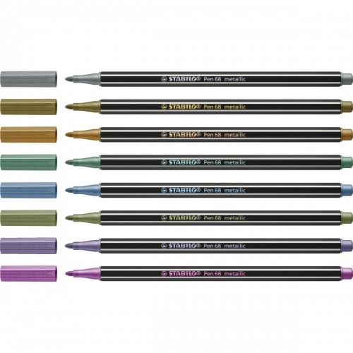 Набор маркеров Stabilo Pen 68 metallic 8 Предметы Разноцветный image 2