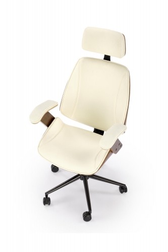 Halmar IGNAZIO chair, walnut / creamy image 2